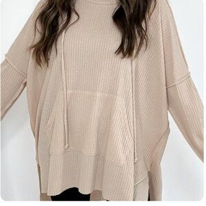 Talulah waffle knit hoodie. Size S